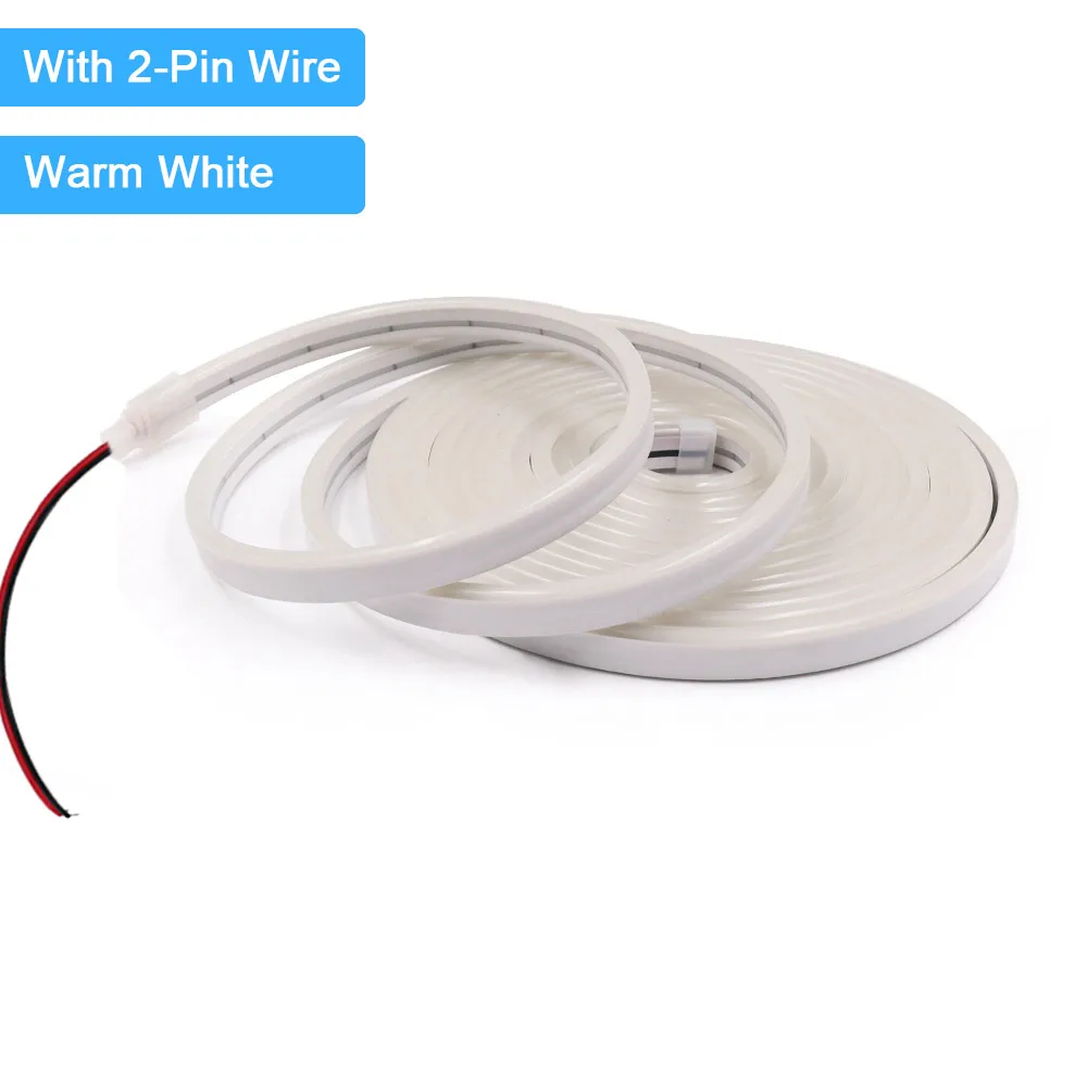 12V 24V LED Neon Light Strip Waterproof Neon Sign 6X12mm Silicone Rope Lights Flexible Lamp Decoration with DC Plug/2pin Wire - Image 24