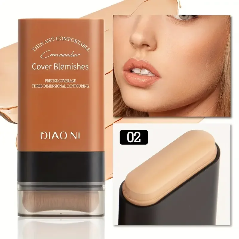Eraser Foundation Stick,Velvet Moist Light Concealer Liquid Foundation Long-lasting Flawless Makeup Face Beauty Makeup Cosmetics - Image 11