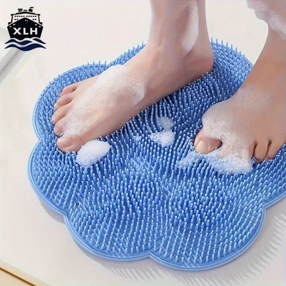 Bathroom foot scrub pad foot washing foot scrub remove dead skin rub foot large lazy back rub suction cup massage