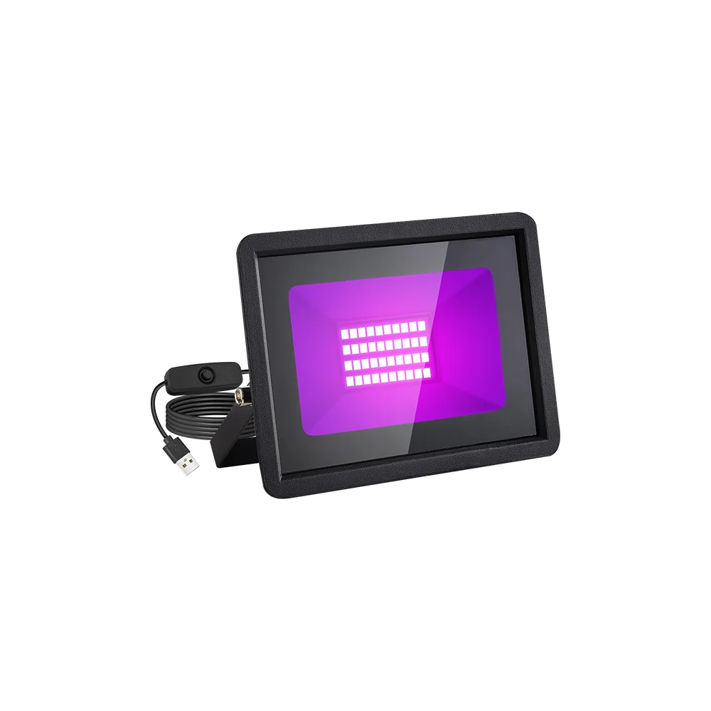 LED UV Black Light 10W/20W/30W Flood Light 365 nm, UV Spotlight with Switch for Holiday Party, DJ, Stage Lighting, Halloween - Image 8