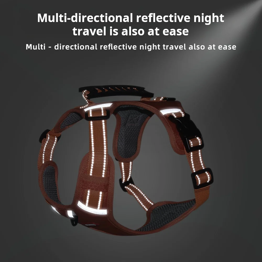 Anti Choke Dog Harness  Comfortable, Durable, Adjustable with Easy Control Handle for Large Dogs - Image 4