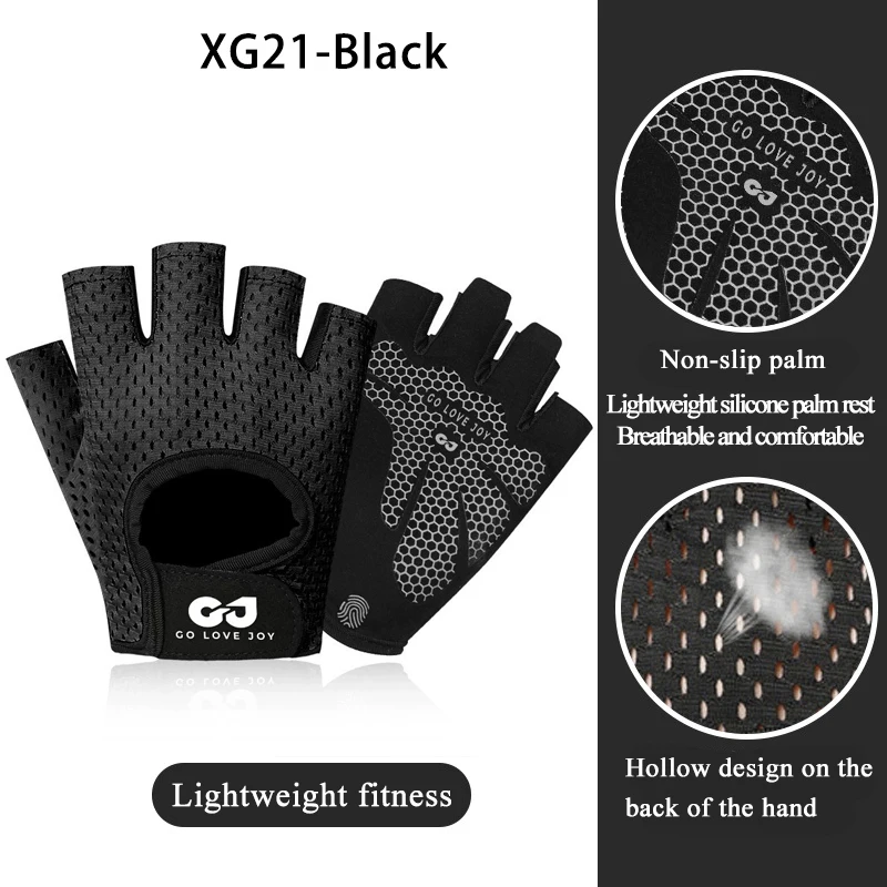 1Pair Gym Gloves Fitness Weight Lifting Gloves Body Building Training Sports Gloves Workout Half Finger Hand Protector Gloves - Image 11