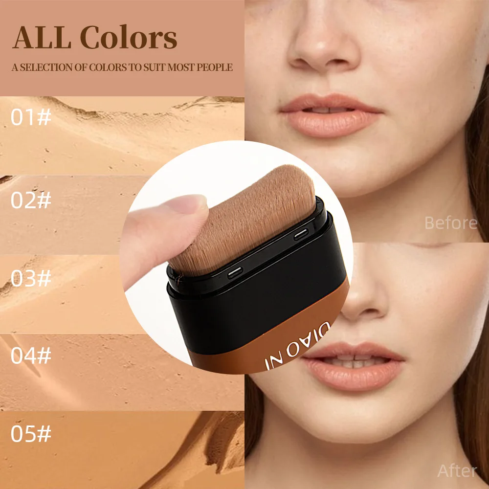 Eraser Foundation Stick,Velvet Moist Light Concealer Liquid Foundation Long-lasting Flawless Makeup Face Beauty Makeup Cosmetics - Image 2