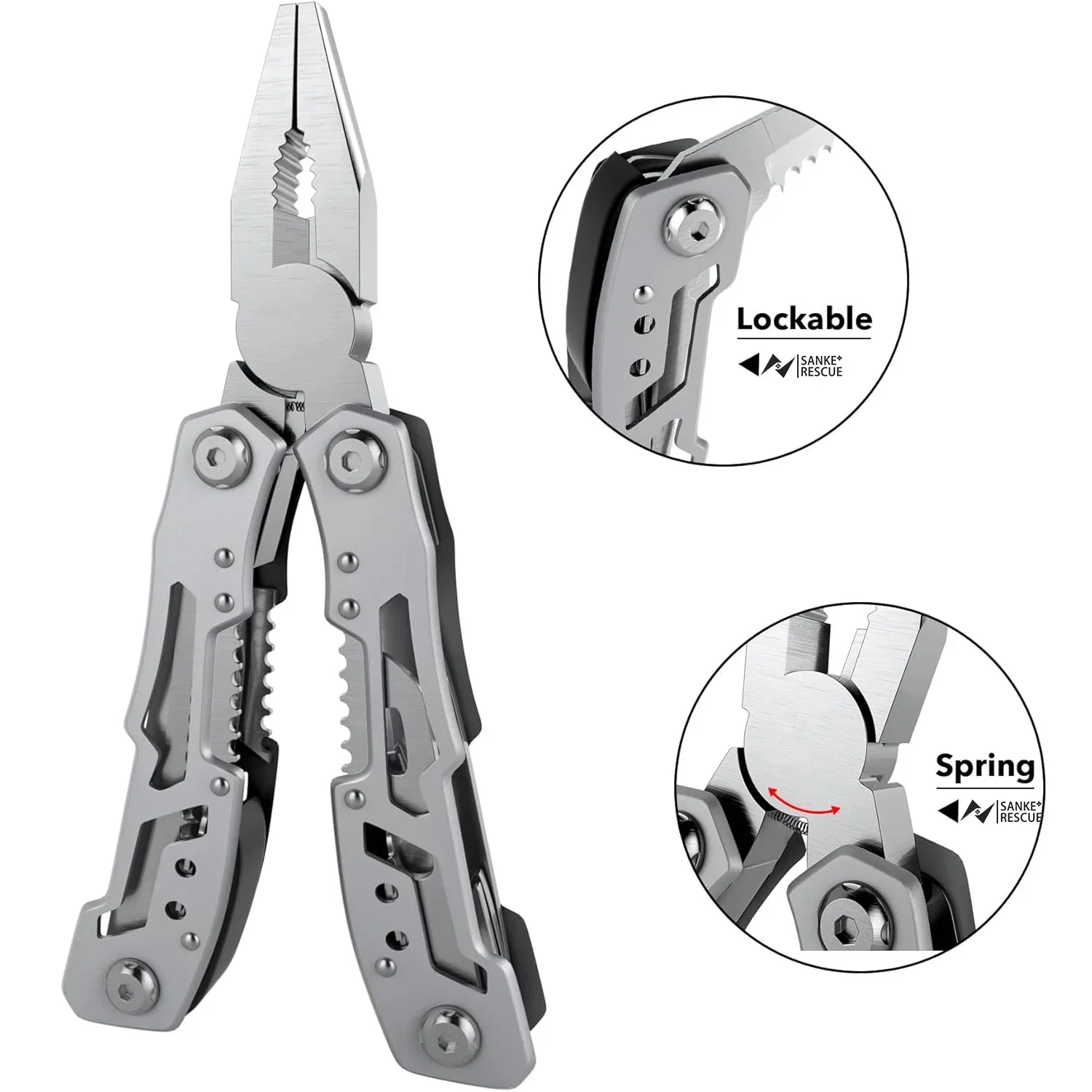 Hand Diy Multi Tools Multi-tool Folding Knives Scissor Cutters EDC Survival Gear Manual Pliers Fishing Outdoor Survival Camping - Image 3