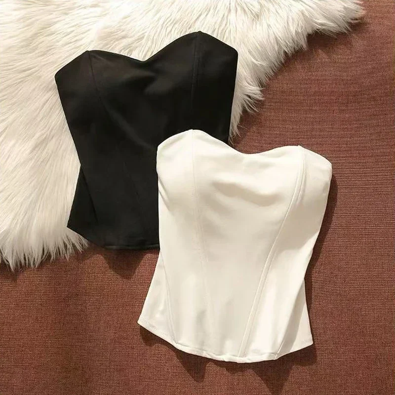 Black Sexy Sleeveless Camis Women Y2K Fashion Slim Zipper Body Shaper Lingerie Summer American Streetwear Crop Tank New - Image 6