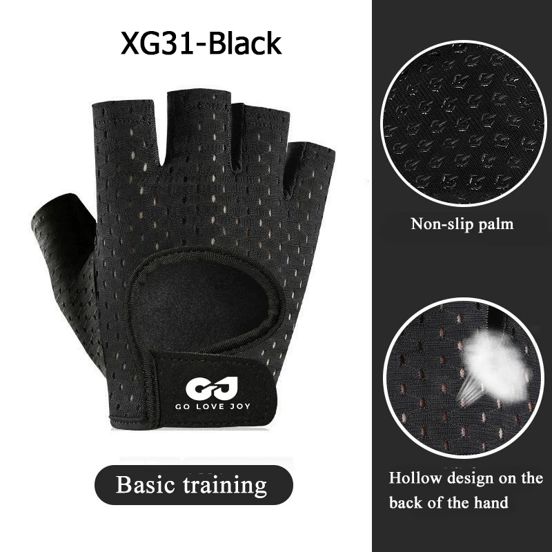 1Pair Gym Gloves Fitness Weight Lifting Gloves Body Building Training Sports Gloves Workout Half Finger Hand Protector Gloves - Image 9