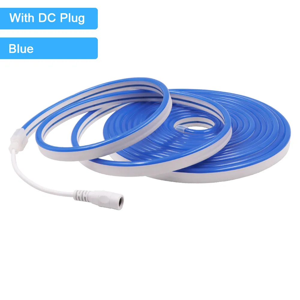 12V 24V LED Neon Light Strip Waterproof Neon Sign 6X12mm Silicone Rope Lights Flexible Lamp Decoration with DC Plug/2pin Wire - Image 18