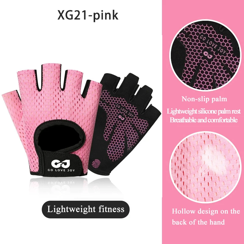 1Pair Gym Gloves Fitness Weight Lifting Gloves Body Building Training Sports Gloves Workout Half Finger Hand Protector Gloves - Image 10