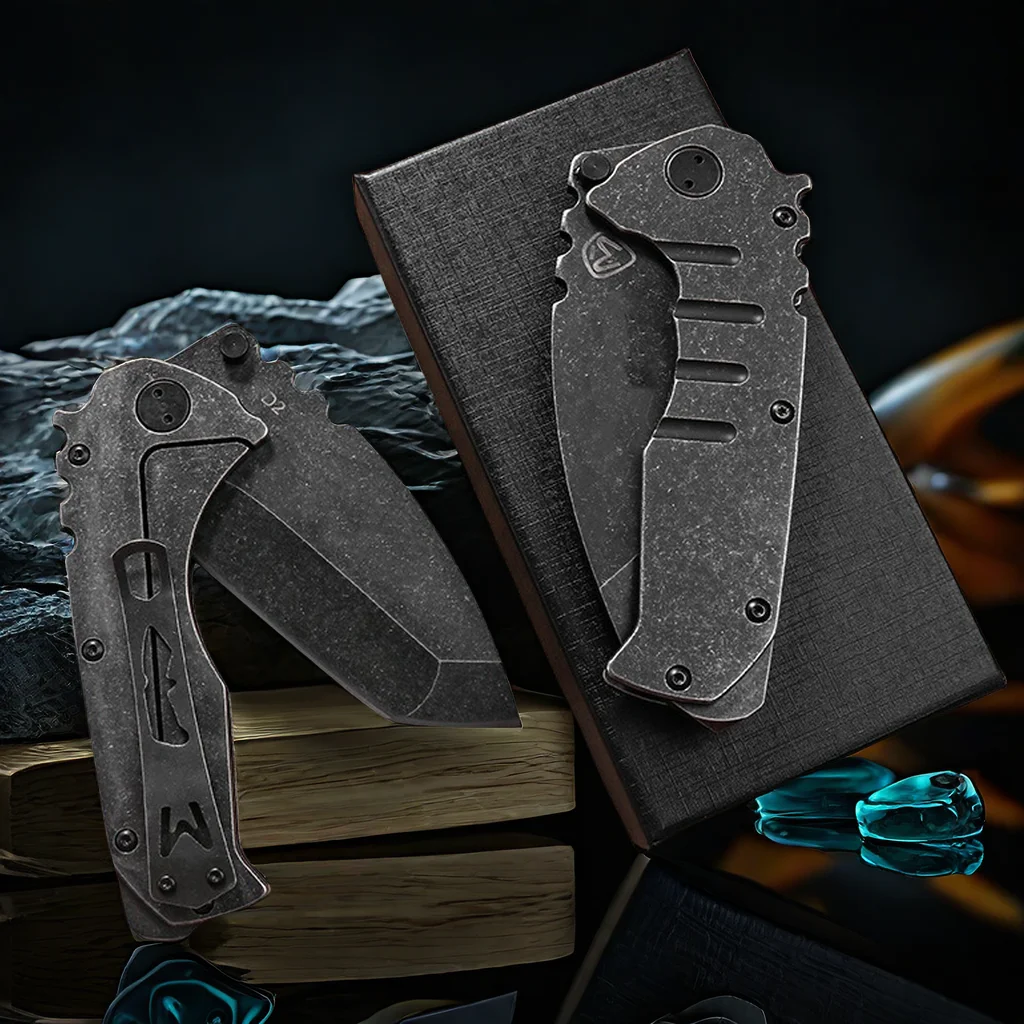 Pocket Folding Knife D2 Steel All Blade Handle Outdoor Camping Hunting Knives Portabl EDC Flipper Security Agency Knife - Image 3