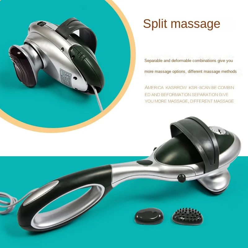 Percussion Action Variable Speed Split Type Massager Heat Adjustable Intensity Rechargeable Multi-functional Full Body Massager - Image 3