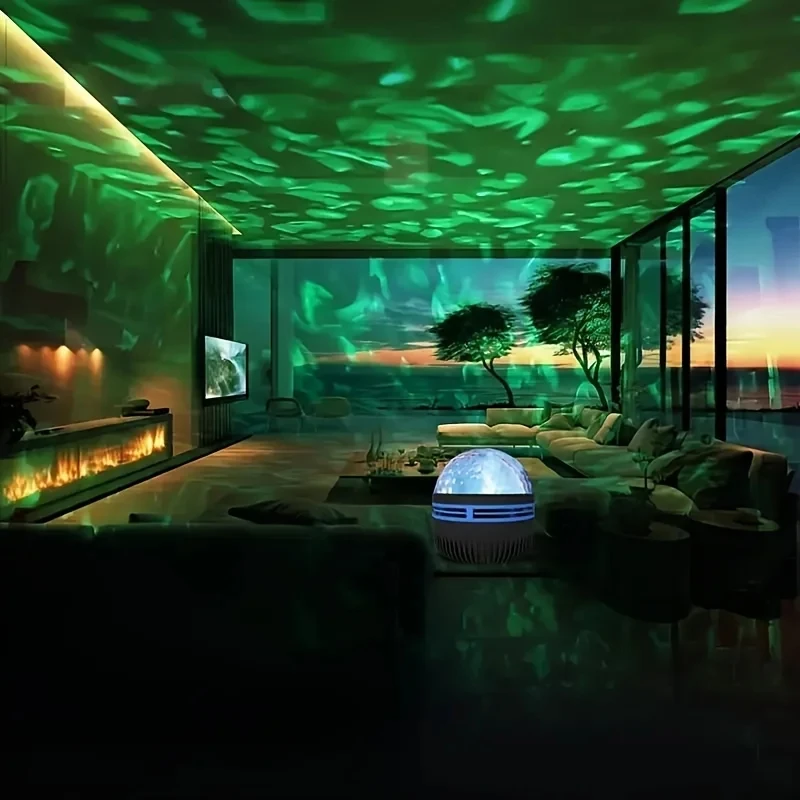 Galaxy Starry Sky Projector Light USB Remote Control Rotating multicolour Led Night Light Bedrooms Ambiance Christmas Decoration - Image 3