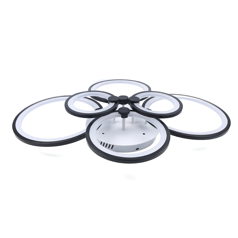 Modern 6 Head Acrylic Ceiling Light Dining Room LED Pendant Lamp Fixture+Remote - Image 4