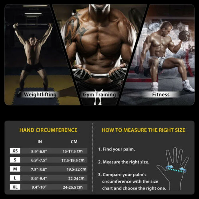 Weight Lifting Gloves Men Women Half Finger Gel Full Palm Protection Gym Glove Fitness Workout with Wrist Support Drop Shipping - Image 6