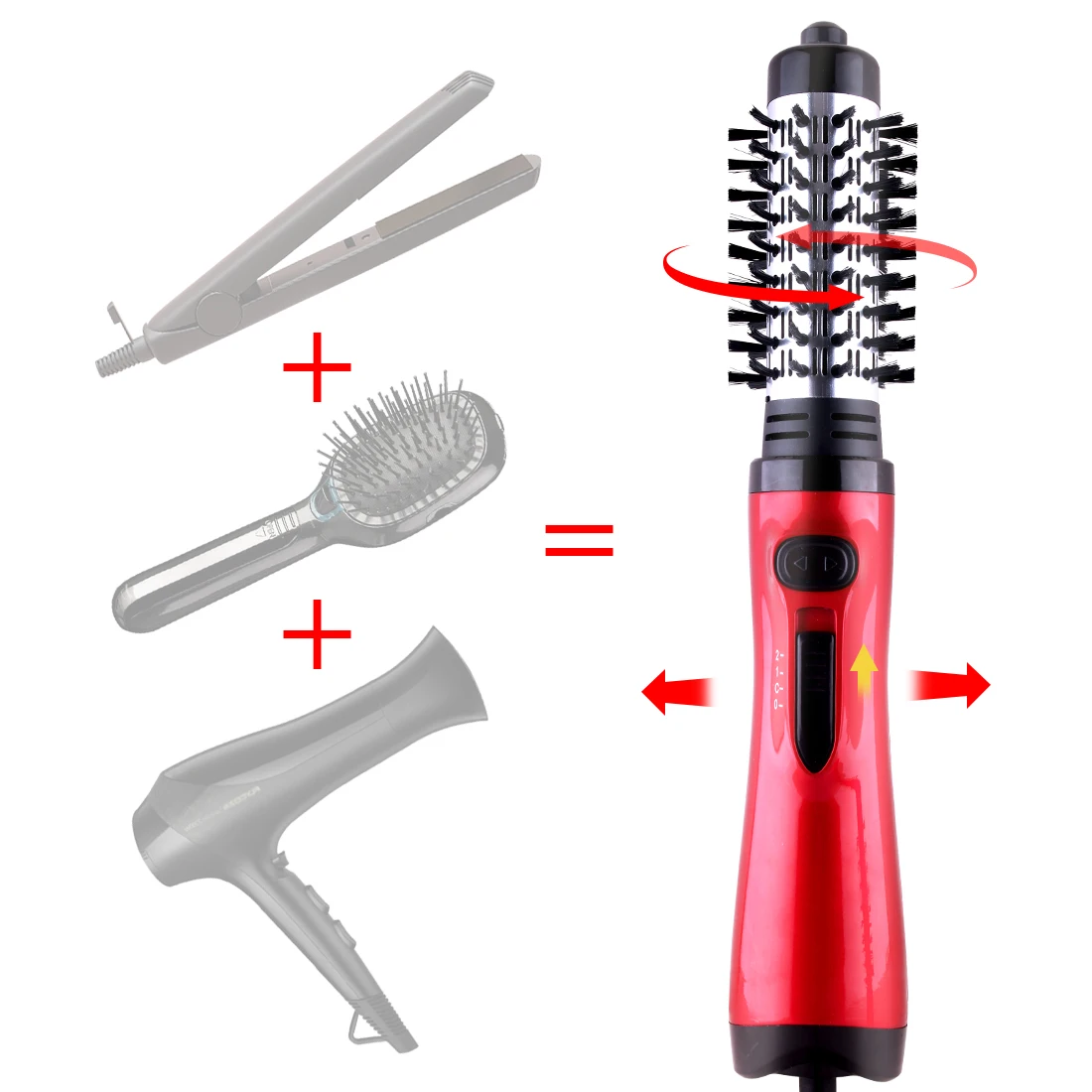 Hair dryer brush three in one hot air rotating brush, used for straightening and shaping curly hair, hair salon styling tool - Image 6