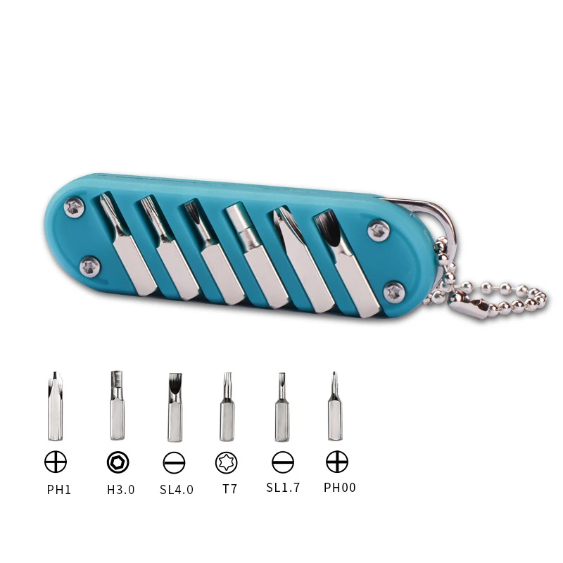 Multifunctional Outdoor Portable Folding Knife Key Knife Screw Combination Tool Portable Pocket Keychain Knife Stainless Steel - Image 3