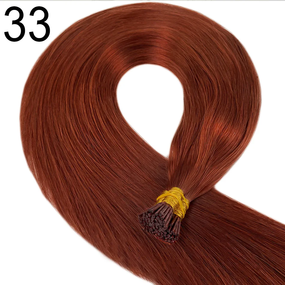 Raw Virgin Keratin Itip Hair Extensiones De Cabello 100% humano Remy Russian Remy Straight I Tip Natural Human Hair Extensions - Image 13