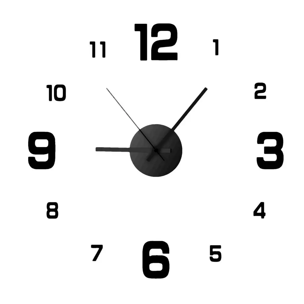 Frameless Wall Clock Silent Non-Ticking Modern Style Clock Battery Operated Clock for Living Room Bedroom Hotel Wall Decoration - Image 7