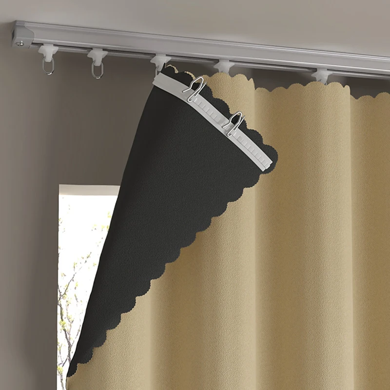 Blackout Curtains High Shading Bedroom Window Curtain With Hook Balcony Sun Protection Living Room Partition Privacy Drapes
