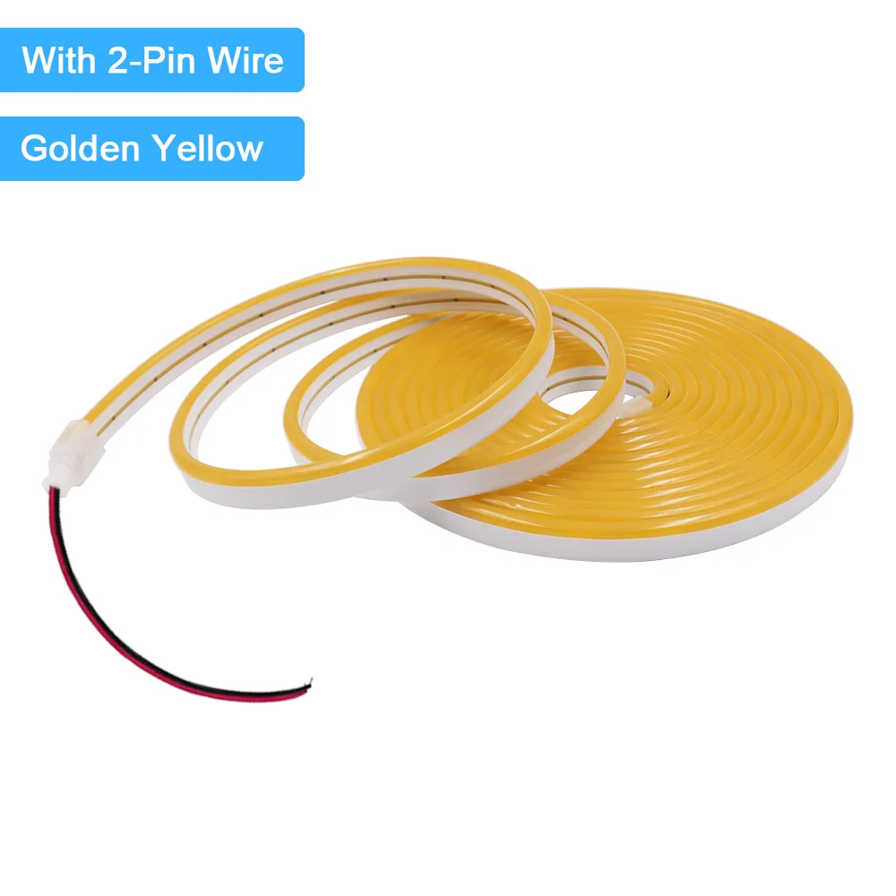 12V 24V LED Neon Light Strip Waterproof Neon Sign 6X12mm Silicone Rope Lights Flexible Lamp Decoration with DC Plug/2pin Wire - Image 11