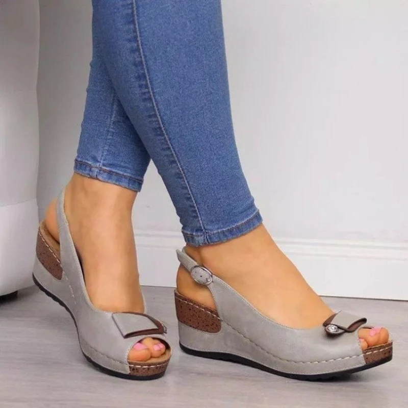 Chunky Platform Wedges Slipper  Sandals summer 2024 shoes for women Open Toe Shoes Sandals Women platform shoes