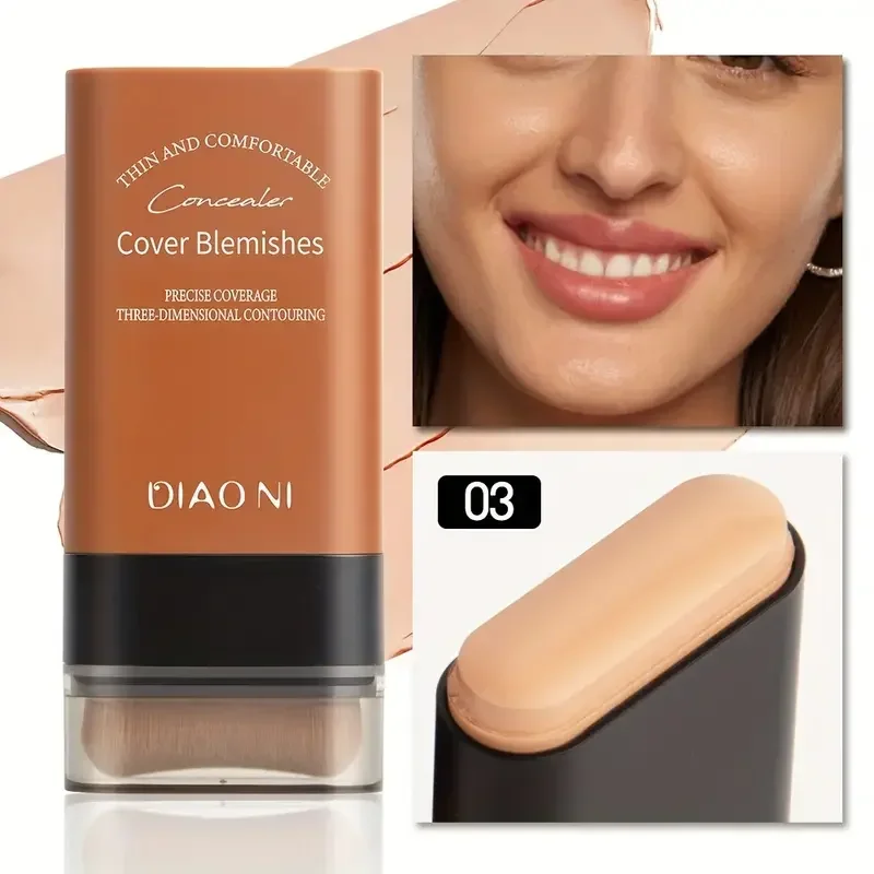 Eraser Foundation Stick,Velvet Moist Light Concealer Liquid Foundation Long-lasting Flawless Makeup Face Beauty Makeup Cosmetics - Image 10