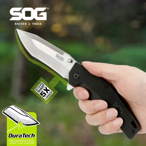 SOG Arche DT Portable EDC Folding Knife Pocket Sharp Blade Knives /w Pocket Clip Outdoor Camping Survival Knife Hand Tool Cutter