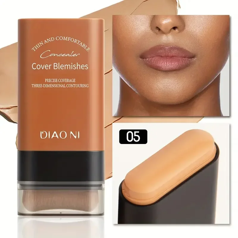 Eraser Foundation Stick,Velvet Moist Light Concealer Liquid Foundation Long-lasting Flawless Makeup Face Beauty Makeup Cosmetics - Image 7