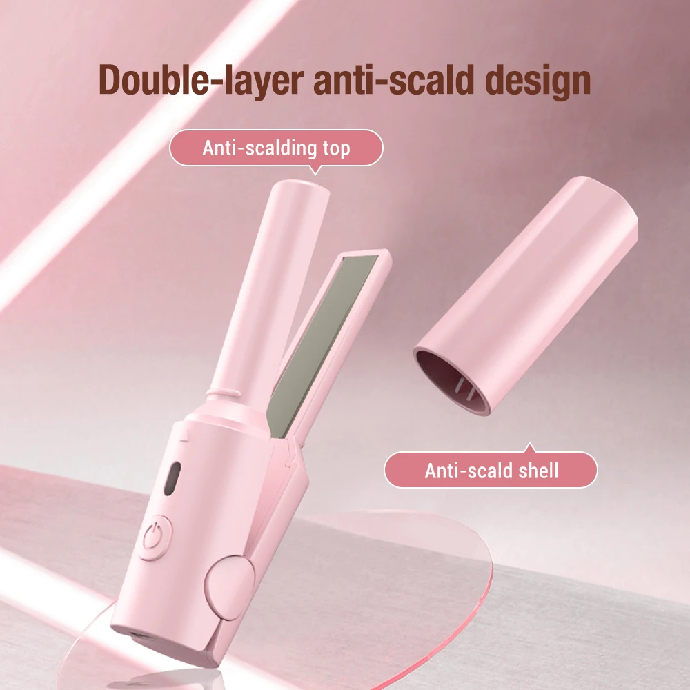 Multifunctional Hair Straightener Must-have Portable Small Curling Machine Splint Cuticle Protecting Damage Reducing USB Plug - Image 2