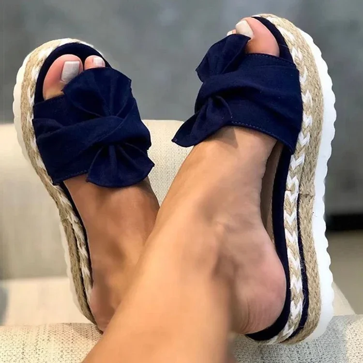 Women Heels Sandals with Wedges Shoes Woman Flower Platform Slippers Summer New Female Sandalias Mujer Elegant Summer Shoes - Image 7