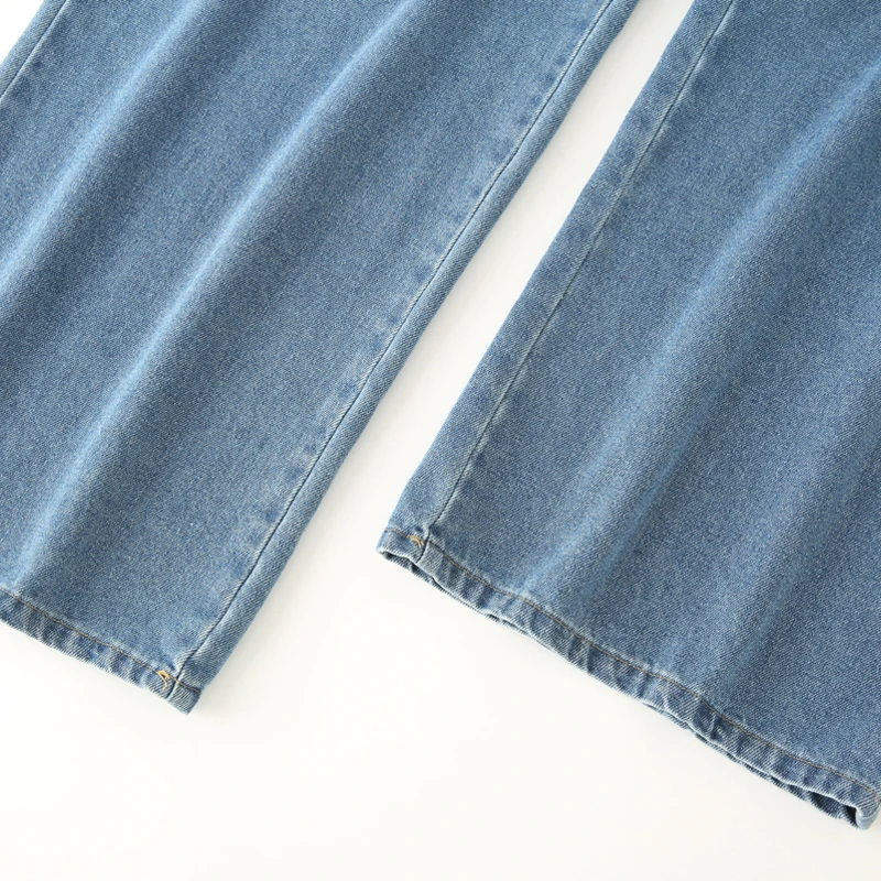 TRAF High Waist Baggy Jeans 2025 Women's Spring Summer Y2k Wide Leg Long Pants Fashion Casual Elegant Blue Denim Trousers - Image 6