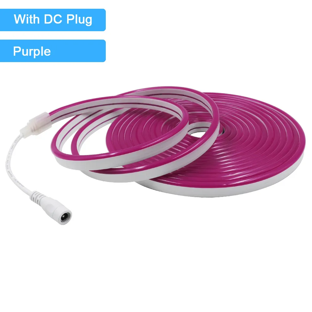 12V 24V LED Neon Light Strip Waterproof Neon Sign 6X12mm Silicone Rope Lights Flexible Lamp Decoration with DC Plug/2pin Wire - Image 22