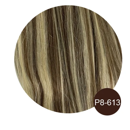 Nail U Tip Straight Hair Extensions Human Hair Machine Made Brazilan Remy Keratin Fusion Hair 0.8g/Pc Ombre Natural Color - Image 23