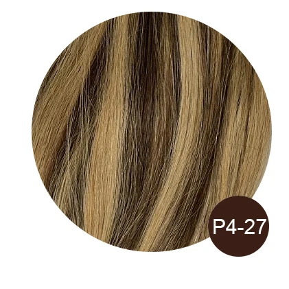 Nail U Tip Straight Hair Extensions Human Hair Machine Made Brazilan Remy Keratin Fusion Hair 0.8g/Pc Ombre Natural Color - Image 9