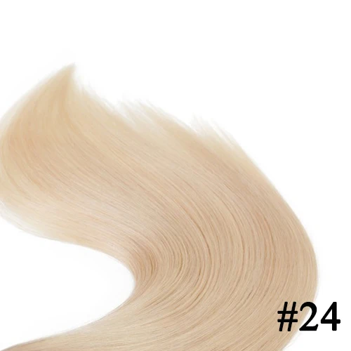 Nail U Tip Straight Hair Extensions Human Hair Machine Made Brazilan Remy Keratin Fusion Hair 0.8g/Pc Ombre Natural Color - Image 20