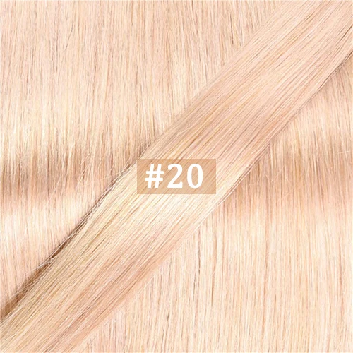 Nail U Tip Straight Hair Extensions Human Hair Machine Made Brazilan Remy Keratin Fusion Hair 0.8g/Pc Ombre Natural Color - Image 18