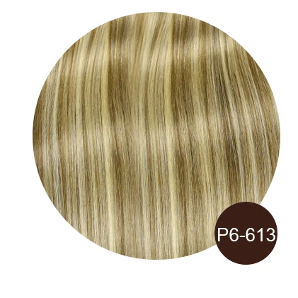 Nail U Tip Straight Hair Extensions Human Hair Machine Made Brazilan Remy Keratin Fusion Hair 0.8g/Pc Ombre Natural Color - Image 11