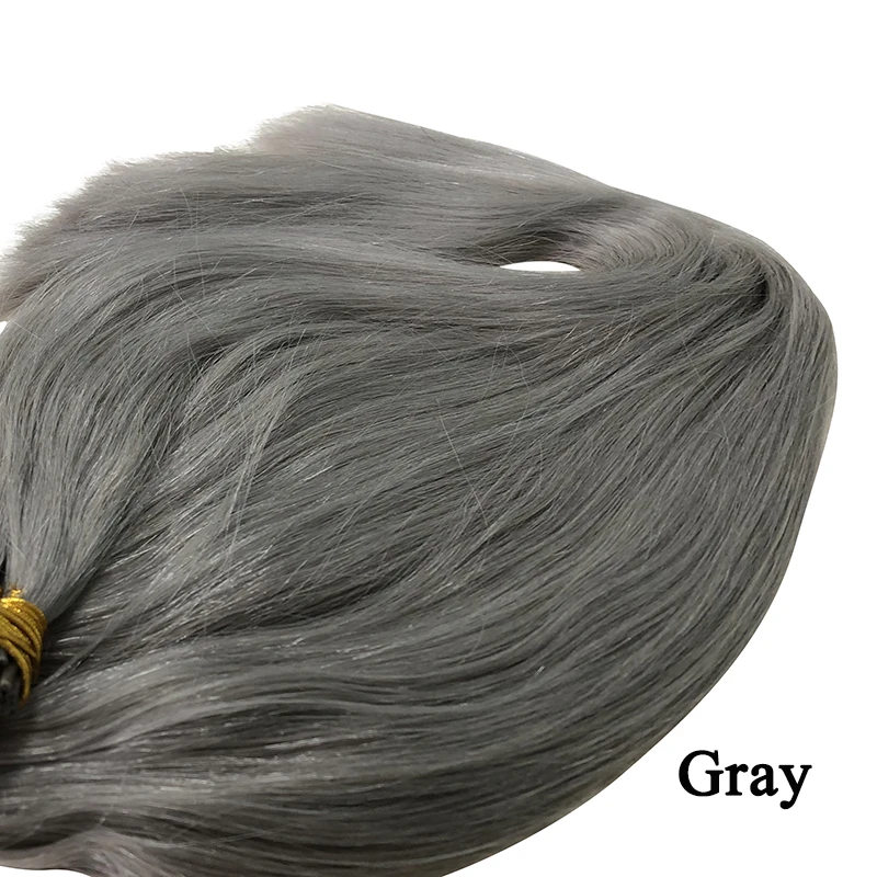 Nail U Tip Straight Hair Extensions Human Hair Machine Made Brazilan Remy Keratin Fusion Hair 0.8g/Pc Ombre Natural Color - Image 12